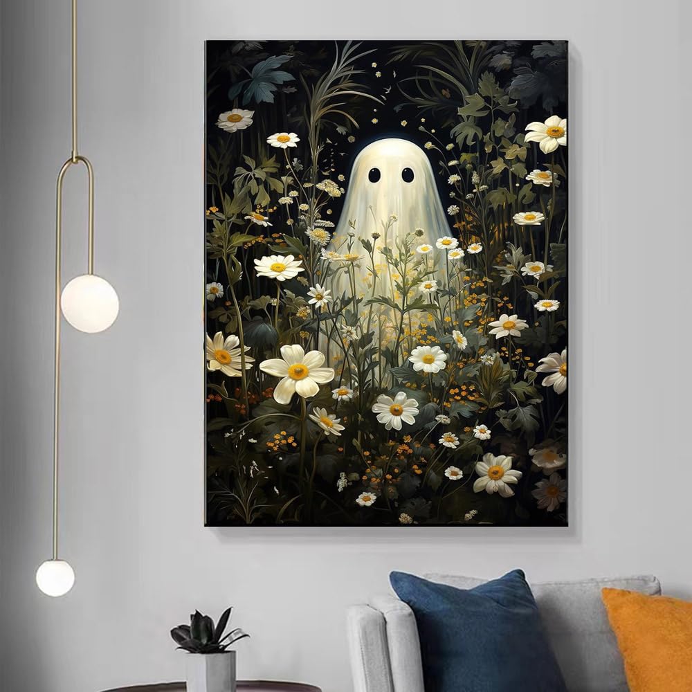 YPF Halloween Diamond Painting Kits for Adults Diamond Art Kits for Beginner DIY 5D Full Drill Crystal Arts and Crafts Gem Art Painting with Diamonds Dots Home Wall Decor 12x16inch YPF