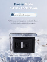 FORFEND Smart Depository Drop Safe App Alarm| Voice Command Office Deposit Safe Box Front Drop Slot | Tamper Proof Money Safe for Business Cash Slip FORFEND Security