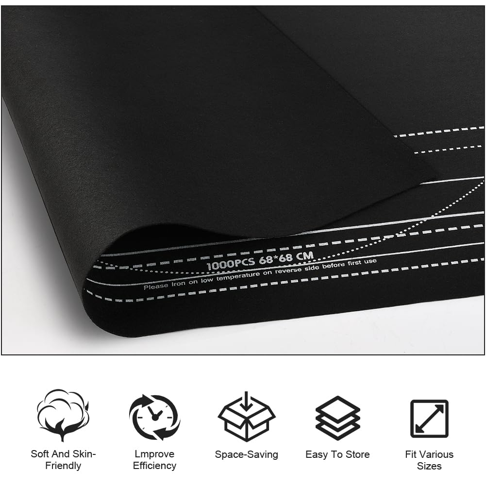 Ainiv Jigsaw Puzzle Mat Roll Up 2000 Pieces, 47” x 31.5” Portable Felt Puzzles Board with 4 Sorting Trays & Travel Storage Bag, Jigsaw Saver Pad Keeper for Adults Teens, Black Ainiv