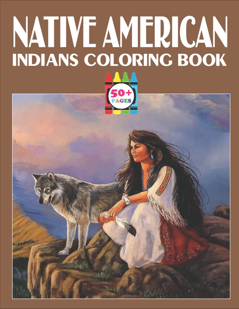 Native American Indians Coloring Book: Wonder Coloring Book For Adults Relaxation Majosta