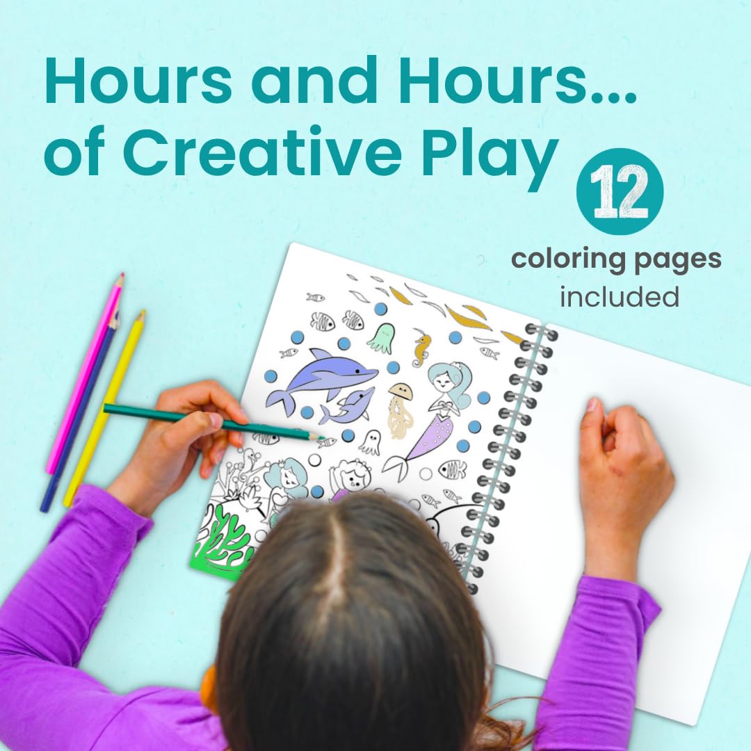 Princess Sticker Book Activity for Kids, A Magical World by Cupkin, Toddler Airplane Travel Essentials, 500+ Stickers for Kids 12 Scenes + Coloring Book Pages, Princess Gift, Crafts Ages 2-8 CUPKIN