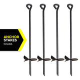 Sportspower Augusta Wooden Swing Set with Heavy Duty A-Frame & 6ft Double Wall Slide, Bonus Anchor Kit Included Sportspower