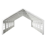 20'x40' Party Tent - Heavy Duty Upgraded Galvanized Frame, Outdoor Wedding Gazebo Shelter Canopy, Removable Sidewalls, Double Doors, and 3 Carry Bags for Parties, Weddings, and Outdoor Events Mulinsonfly