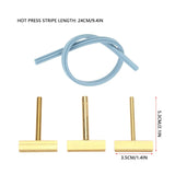 3pcs/set 30W/40W/60W T Soldering Iron Tips,T Tip Soldering Iron Brass Silicon with Hot Press Stripe LCD Screen Flex Ribbon Cable Repair,for LCD Screen Flexed Cable Repair Repair Soft Wire SALUTUYA