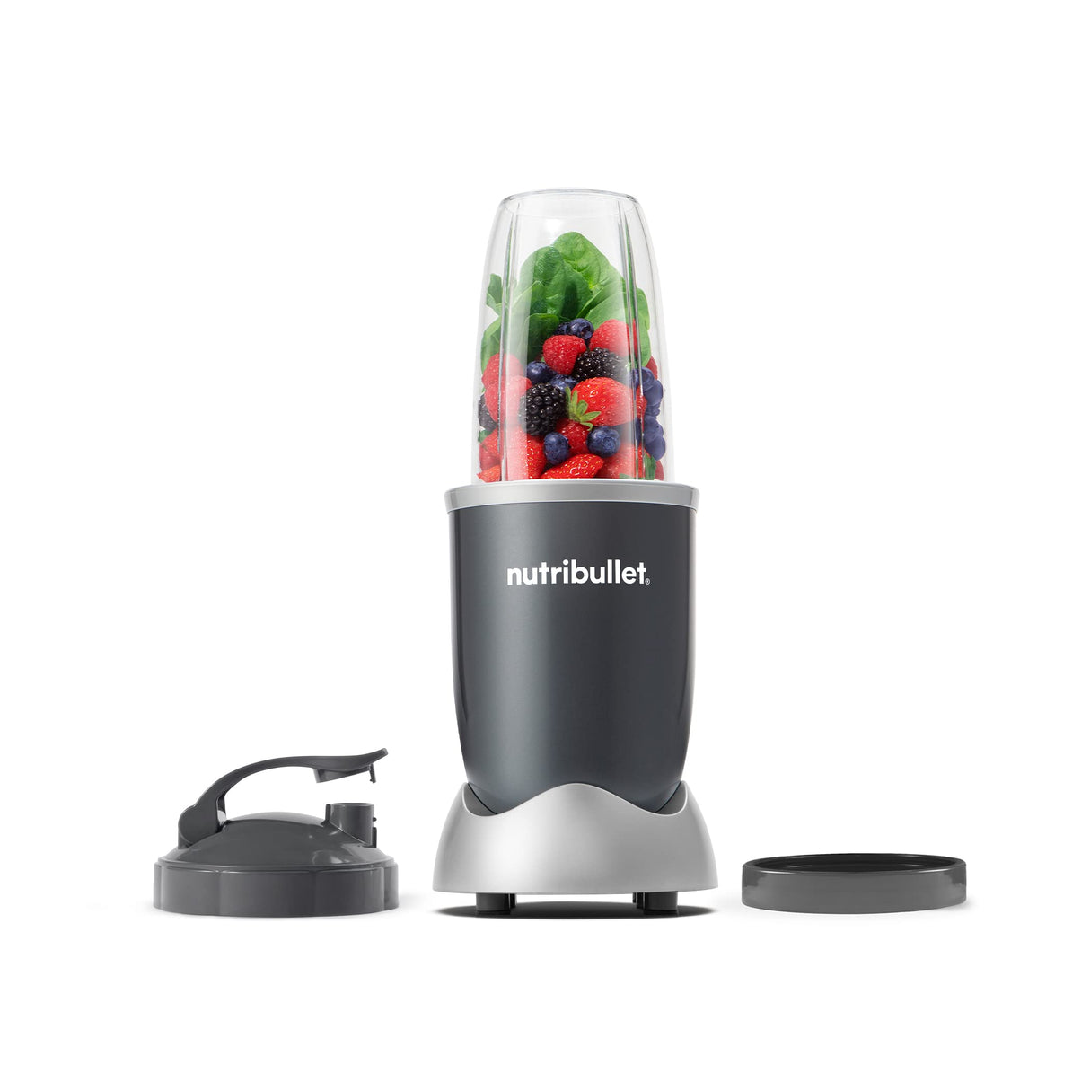 nutribullet Personal Blender for Shakes, Smoothies, Food Prep, and Frozen Blending, 24 Ounces, 600 Watt, Gray, (NBR-0601) nutribullet