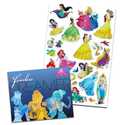 Disney Princess Magic Ink Coloring Book Set - Bundle of 3 Imagine Ink Books for Girls Kids Toddlers Featuring Disney Princess, Moana, and Minnie Mouse with Invisible Ink Pens and Stickers