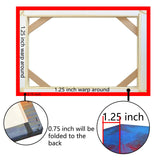 DIY Wood Canvas Frame Kit, Solid Wooden Stretcher Bars for Oil Paintings, Prints Canvas, Poster Frame for Stretching and Framing, Easy Assembly, Made in USA 12x16,1 Set WoodArtSupply