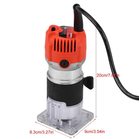 GOTOTOP Wood Router Tool Handheld Laminate Router 110V 30000R/Min Electric Hand Trimmer Wood Laminator Router Tool Set For Fast And Accurate Cut US Plug GOTOTOP