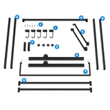 Caprihom Freestanding Bike Rack for Garage - Hold Up to 5 Bicycle Vertical Bike Stand Floor Indoor Bike Rack Storage Organizer Bike Hangers for Garage Caprihom