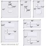 Moukiween Light Switch Cover Resin Molds, 6Pcs Switch Plate Covers Silicone Molds Standard Switch Socket Panel Epoxy Molds for Resin Casting DIY Switch Covers Crafts Home Decor Moukiween