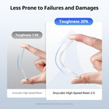 ANYCUBIC High Speed 3D Printer Resin 2.0, Print Up to 3X Faster, Special for Anycubic Photon Mono M5s/M7 Series, Particularly Apply for Large-Size 3D Printing Models, Low Odor (Clear, 1kg) ANYCUBIC