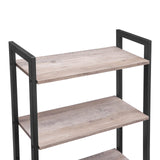 HOOBRO Over The Toilet Storage, 3-Tier Bathroom Organizer Shelf Over Toilet, Freestanding Bathroom Storage Shelves, Space Saver, Easy to Assemble for Room, Greige and Black BG41TS01 HOOBRO