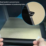 HzdaDeve Textured PEI Build Sheet Smooth PEY Plate with Position Slot 235X235mm Spring Steel Print Bed for Ender 3 V3 SE/Ender 5 S1/Ender 3 S1 Pro/Ender 3 S1/Ender 3 V2 Neo/SV05/SV06 HzdaDeve