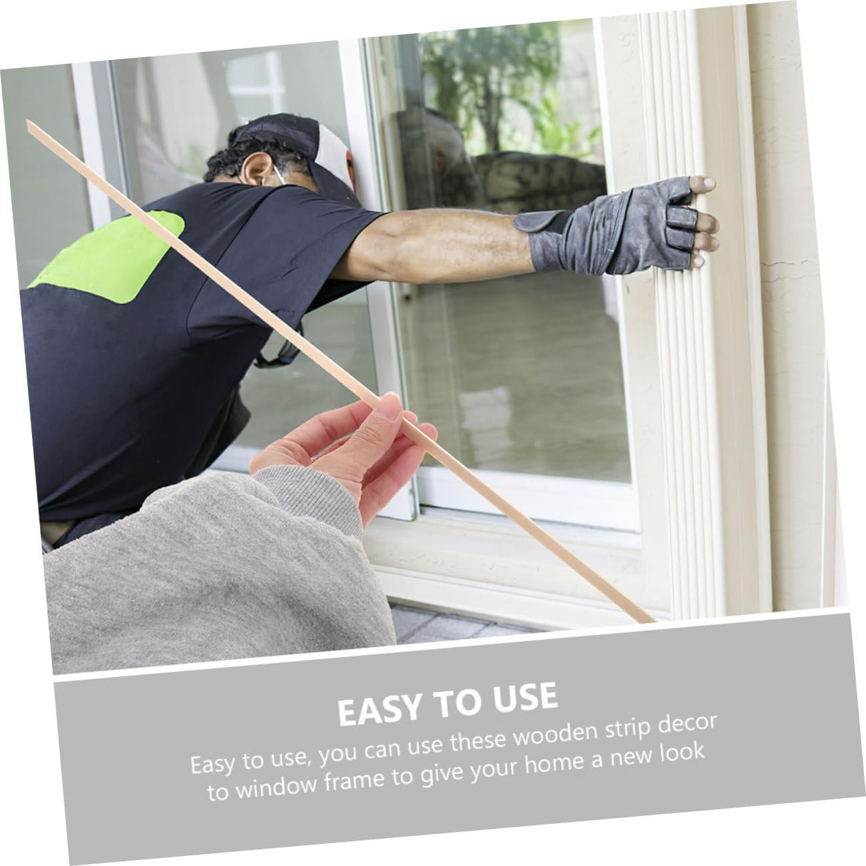 BUTIFULSIC 10 pcs Triangular Wooden Strip Wooden molding Trim for Window molding Screen Window Trim Window Decorative Stick Window Decorative Trim Wood Trim Pine Wood molding Strip BUTIFULSIC