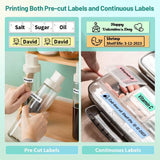 Phomemo D30 Label Maker Machine, Portable Bluetooth Mini Label Printer, Smart Phone Handheld Thermal Sticker Small Labeler Multiple Templates Font Icon Inkless for Home Office Phomemo