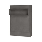 Oakland Living Easy-Lift Queen Murphy Wall Bed in Dark Grey with Shelf Oakland Living