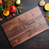 Personalized Cutting Board, Usa Crafted Maple/Walnut Customized Cutting Boards, Save The Date Wedding Gift, Christmas Gifts, Bridal Shower Gifts for SHOISOWO