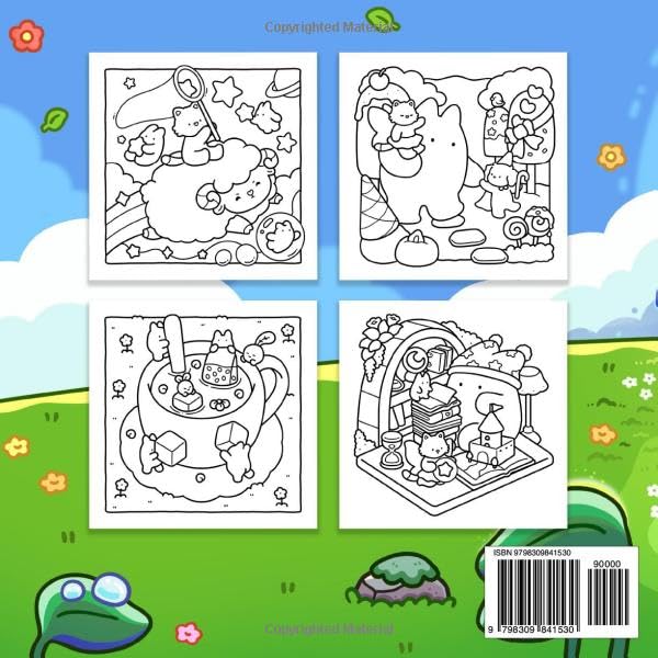Magical Friends: A Cute and Cozy Coloring Book For Adults and Teens Featuring Animal Characters with Dreamy and Cuddle Moments for Relaxation WoodArtSupply