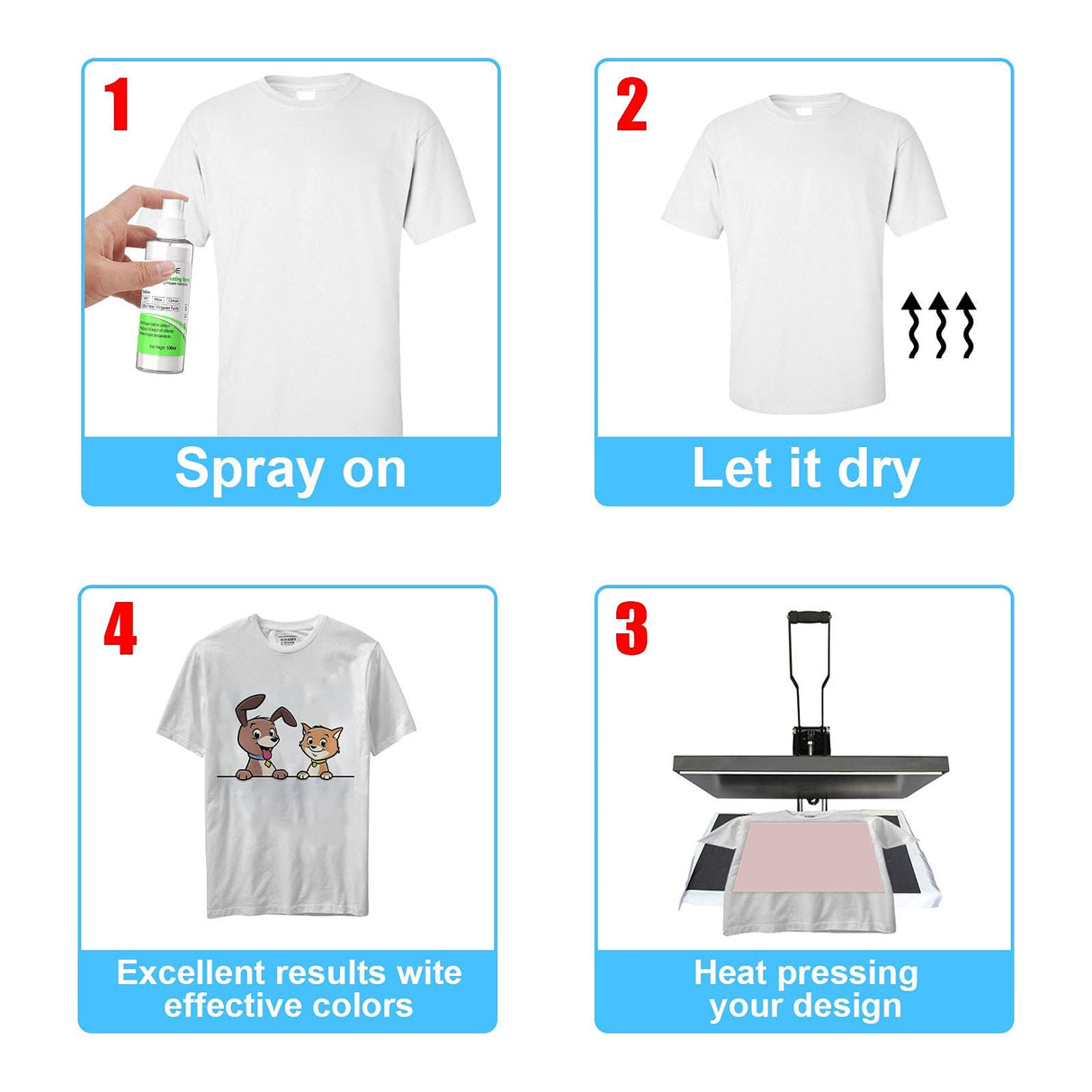 Oven Off Spray Blends Coating & 100ml Sublimation All T-Shirts Cotton for Fabric Tools & Home Improvement Household Carpet Cleaners Cakina