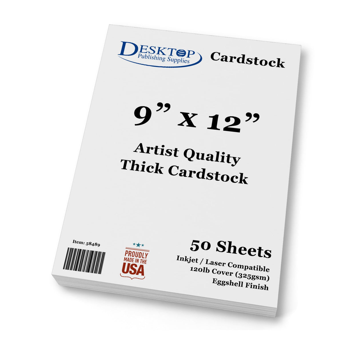 Watercolor Paper 9 x 12 on Premium Artistic White Cardstock - 20 Sheets - (120lb Cover - 325 GSM) - Sheets work for Kids & Adults - Beginners to Advanced Creators Desktop Publishing Supplies