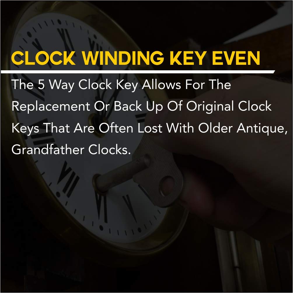 Brass Blessing Clock Winding Key - 5024 Brass Blessing