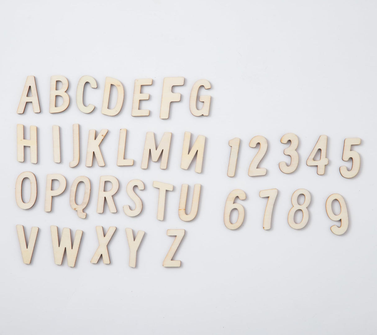 270 Pieces Wooden Letters 1.3in Crafts Unfinished Wood Letters with Numbers Small Wood Letters DIY Painting Art Home Decor Kids Spelling Learning Xhqsulsclac