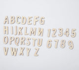 270 Pieces Wooden Letters 1.3in Crafts Unfinished Wood Letters with Numbers Small Wood Letters DIY Painting Art Home Decor Kids Spelling Learning Xhqsulsclac