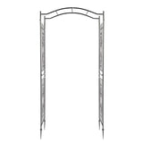 VINGLI Garden Arbor, Arch for Wedding Ceremony Party, Christmas Garden Decor Steel Garden Trellis for Plant Climbing, Pergola for Garden, Backyard, Lawn (Bridge Top) VINGLI