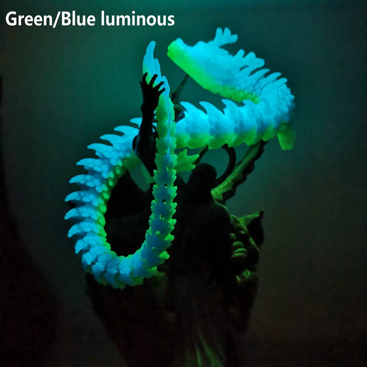 Stronghero3D PLA 3D Printer Filament,Glow in The Dark Filament, Glow Green/Blue 1.75mm(2.2LBS) Accuracy +/-0.05mm for Ender3 Ender5 CR10 Stronghero3D