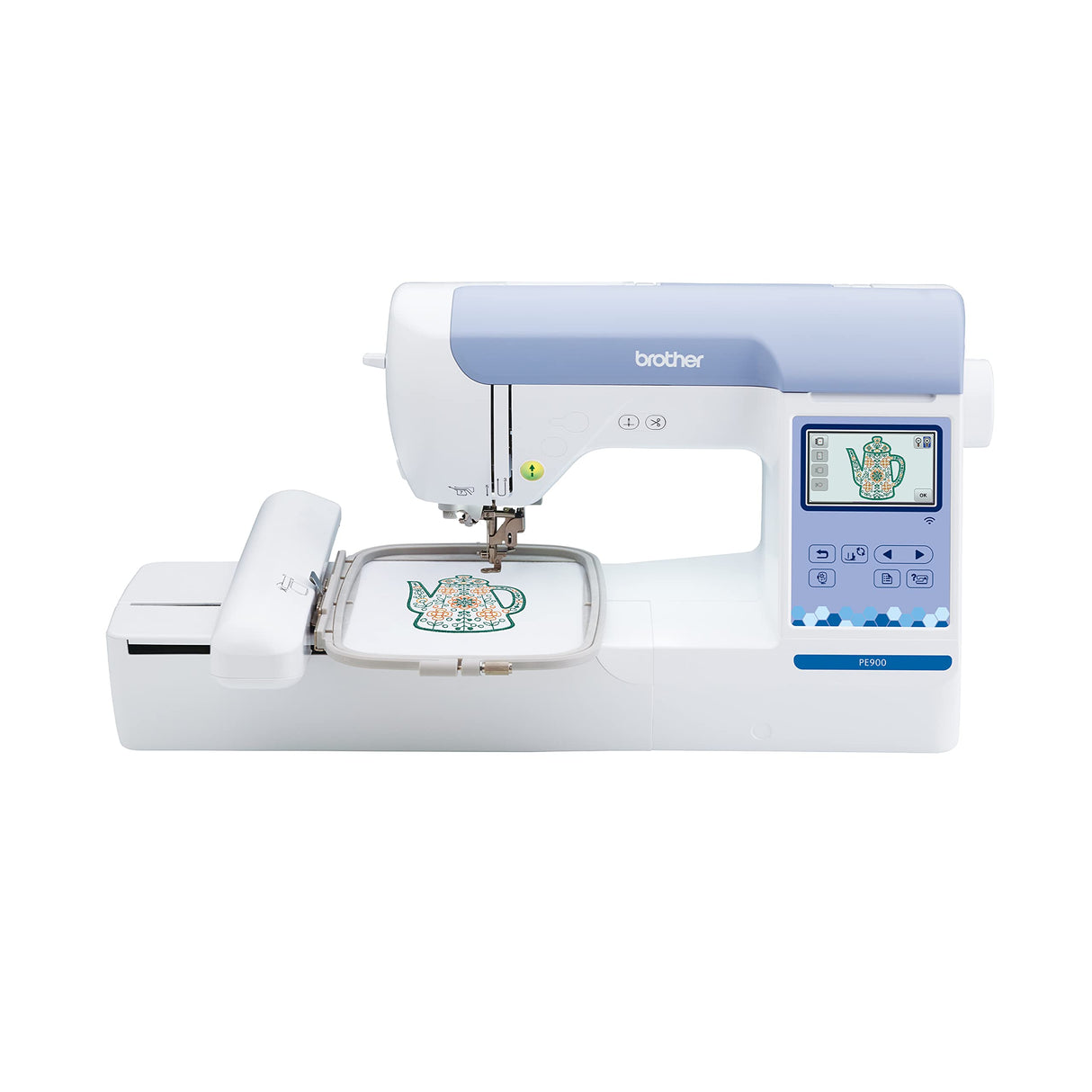 Brother PE900 Embroidery Machine with WLAN, White Brother
