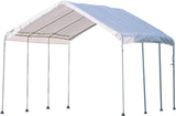 ShelterLogic 10' x 20' MaxAP 8 Leg Outdoor Gazebo or Heavy Duty Steel Canopy, White ShelterLogic