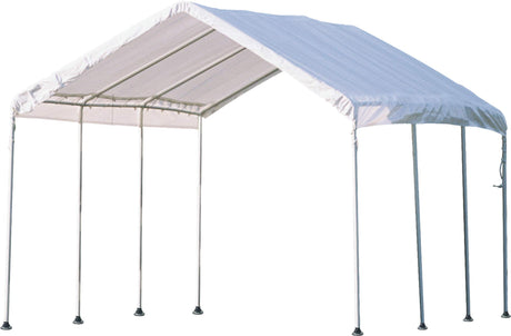ShelterLogic 10' x 20' MaxAP 8 Leg Outdoor Gazebo or Heavy Duty Steel Canopy, White ShelterLogic
