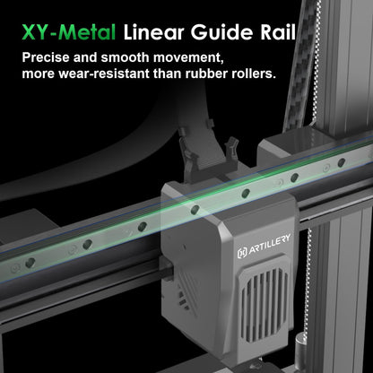 Artillery 3D Printer Sidewinder X4 Pro, 500mm/s High Speed FDM WiFi Printer with Auto Leveling Resonance Compensation, X Y-axis Linear Rail and High-Temp Nozzle Extruder 9.44 x9.44x10.23Inch