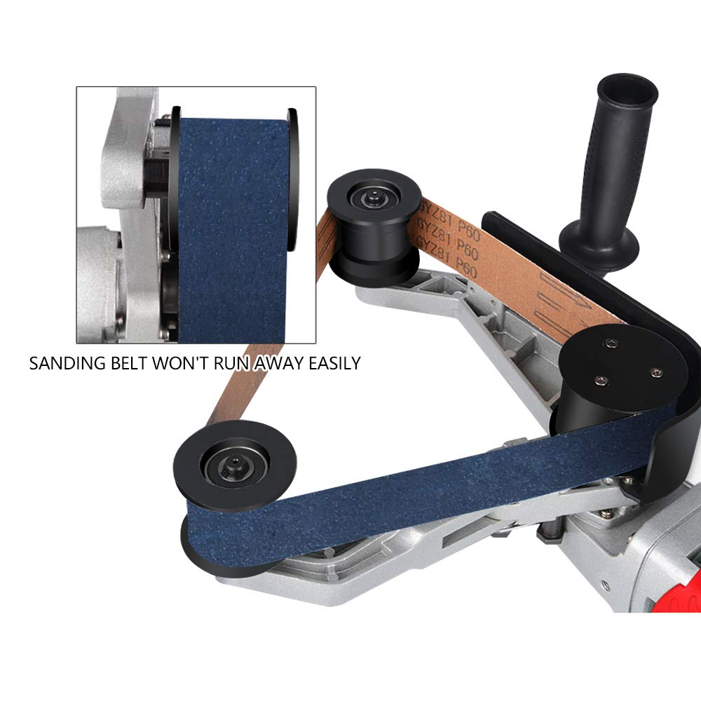 SPTA 110V 800W Professional Stainless Steel Pipe Tube Polisher Sander with Alumina Oxide Sanding Belt, Silicon Carbide Wheel, Pole Burnishing Polisher Machine - WoodArtSupply