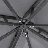 ABCCANOPY Gazebos for Patios 10x10 - Outdoor Steel Frame Gazebo for Lawn Backyard Garden Deck (Dark Gray) ABCCANOPY