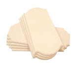 8 Pack Unfinished Wooden Plaques 6"x14"-0.25 Inch Thick Beveled MDF Wood Sign for Burning DIY Crafts Cregugua