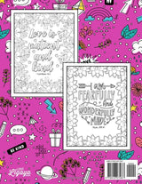 Inspirational & Motivational Bible Verse Coloring Book for Girls: Over 35 Beautiful Lettering Designs of Quotes and Verses of the Scripture for Ages 9-14 Years Old Zeronic