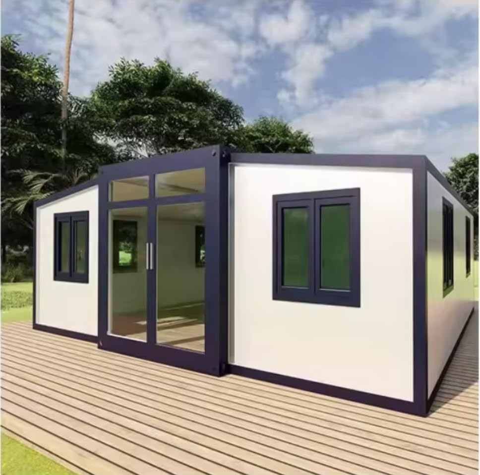 Prefab Expandable Container House 20FT Extendable Folding House Ready to Ship | Portable | Suitable for family of Four | Couples - WoodArtSupply