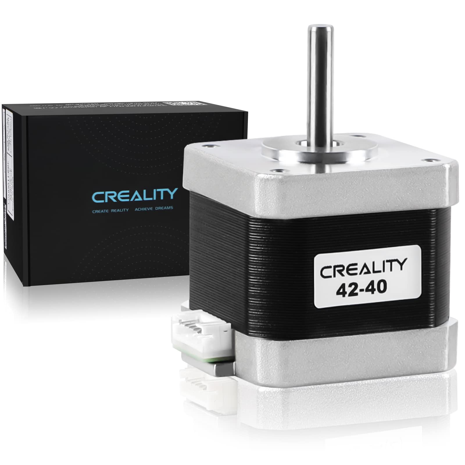 Creality Official 42-40 Stepper Motor, 3D Printer X/Y-Axis Extruder Stepping Motor 2 Phase 1A 1.8 Degree 0.4 N.M, Compatible with CR-10 Series and Ender-3 Series X/Y/E-axis （D-Shape） - WoodArtSupply