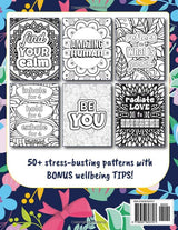 Incredible You: Inspirational Coloring Book for Everyone: Motivational Adult Coloring Book for Relaxation, Anxiety, and Mindfulness WoodArtSupply