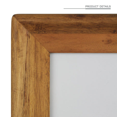 icheesday Picture Frame 5x7 Inch,Rustic Wood Photo Frames with Real Glass,Wall Hanging and Tabletop Standing,Vertical or Horizontal Display (Brown) icheesday