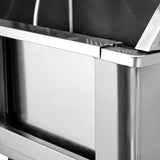 VEVOR 50" Pet Dog Bathing Station w/Stairs, Professional Stainless Steel Dog Grooming Tub w/Soap Box, Faucet,Rich Accessory, Dog Bathtub for Large,Medium,Small Pets, Washing Sink for Home Right VEVOR