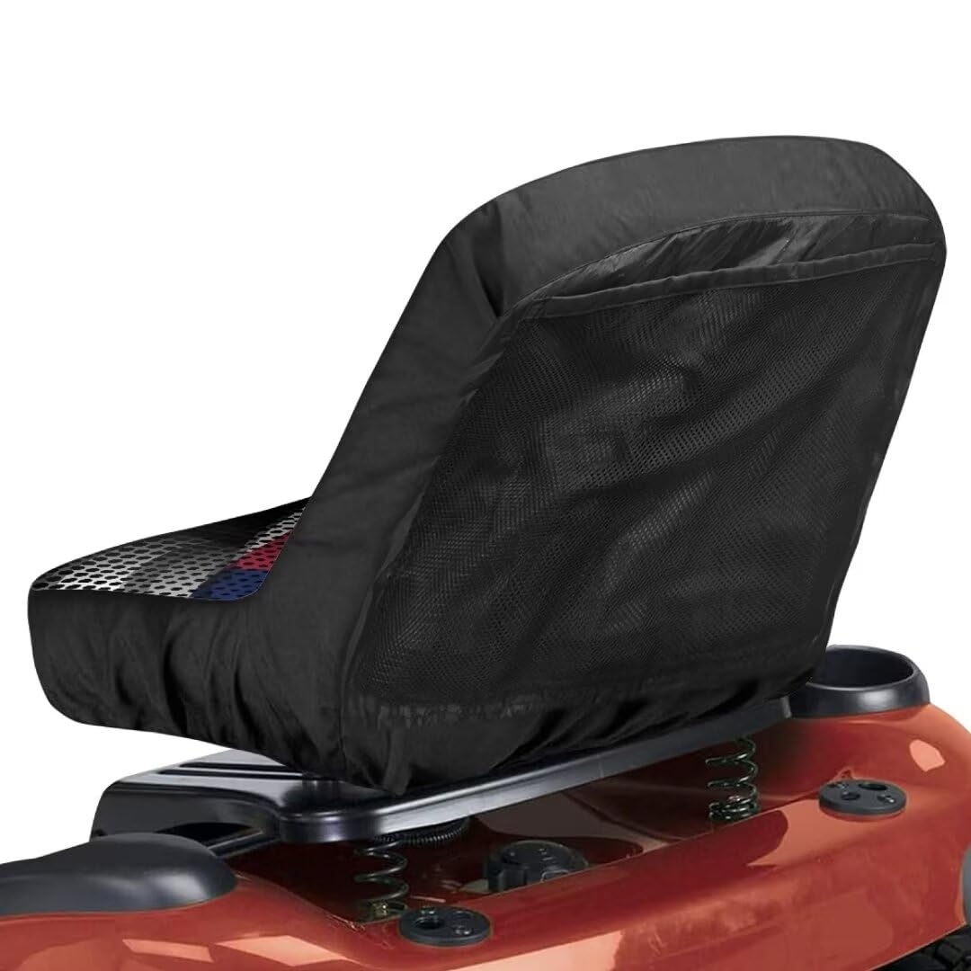 FUIALDOLG American Flag Universal Tractor Seat Cover Forklift Seat Cover Cushion Pad Universal Fit for Skid Loader Backhoe FUIALDOLG