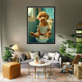 VAIIEYO 5D DIY Diamond Art Kits for Adults Dog, Diamond Painting Animal, Paint by Numbers Full Drill Round Rhinestone Craft Canvas for Home Wall Decor Gift 12x16 inch-13 VAIIEYO