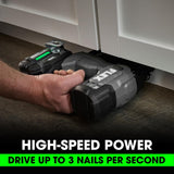 FLEX 24V Brushless 23Ga Pin Nailer Kit with 2.5Ah Lithium Battery and 160W Fast Charger - FS4341-1A FLEX