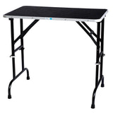 Master Equipment Adjustable Height Grooming Table, 36 by 24-Inch, Chrome,Black Master Equipment