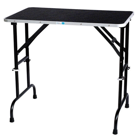 Master Equipment Adjustable Height Grooming Table, 36 by 24-Inch, Chrome,Black Master Equipment