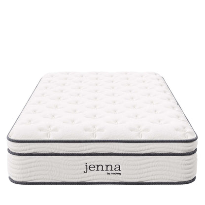 Modway Jenna 10” Innerspring and Memory Foam Twin Mattress With Individually Encased Coils