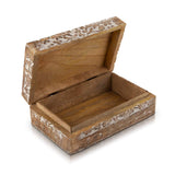 Great Birthday Gifts Handmade Decorative Wooden Jewelry Box Tree Of Life Carving Jewelry Organizer Keepsake Box Treasure Chest Trinket Holder Watch Box Storage Lock Box Housewarming Gifts The Great Indian Bazaar