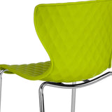 Flash Furniture Lowell Contemporary Design Citrus Green Plastic Stack Chair Flash Furniture